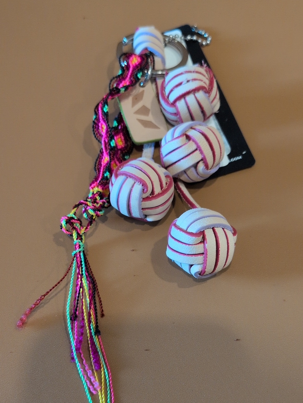 NWT Consuela Leather Balls Charm